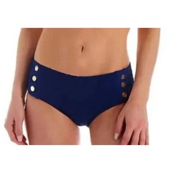 Bleu Rod Beattie Navy Wave Rider Bikini Bottom 10 NWT - Picture 1 of 2